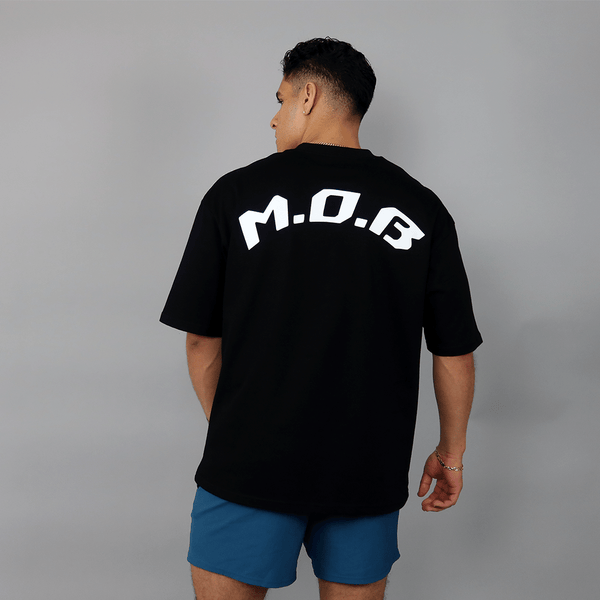 M.O.B OVERSIZED UNISEX TEE IN BLACK