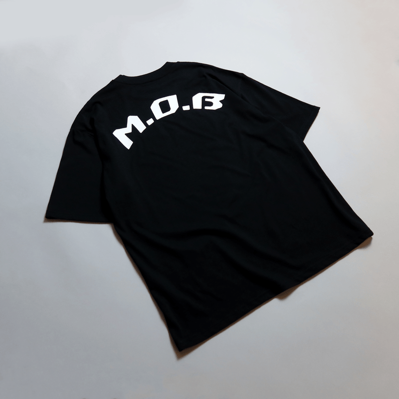 M.O.B OVERSIZED UNISEX TEE IN BLACK