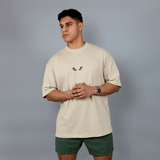 M.O.B OVERSIZED UNISEX TEE IN TAN